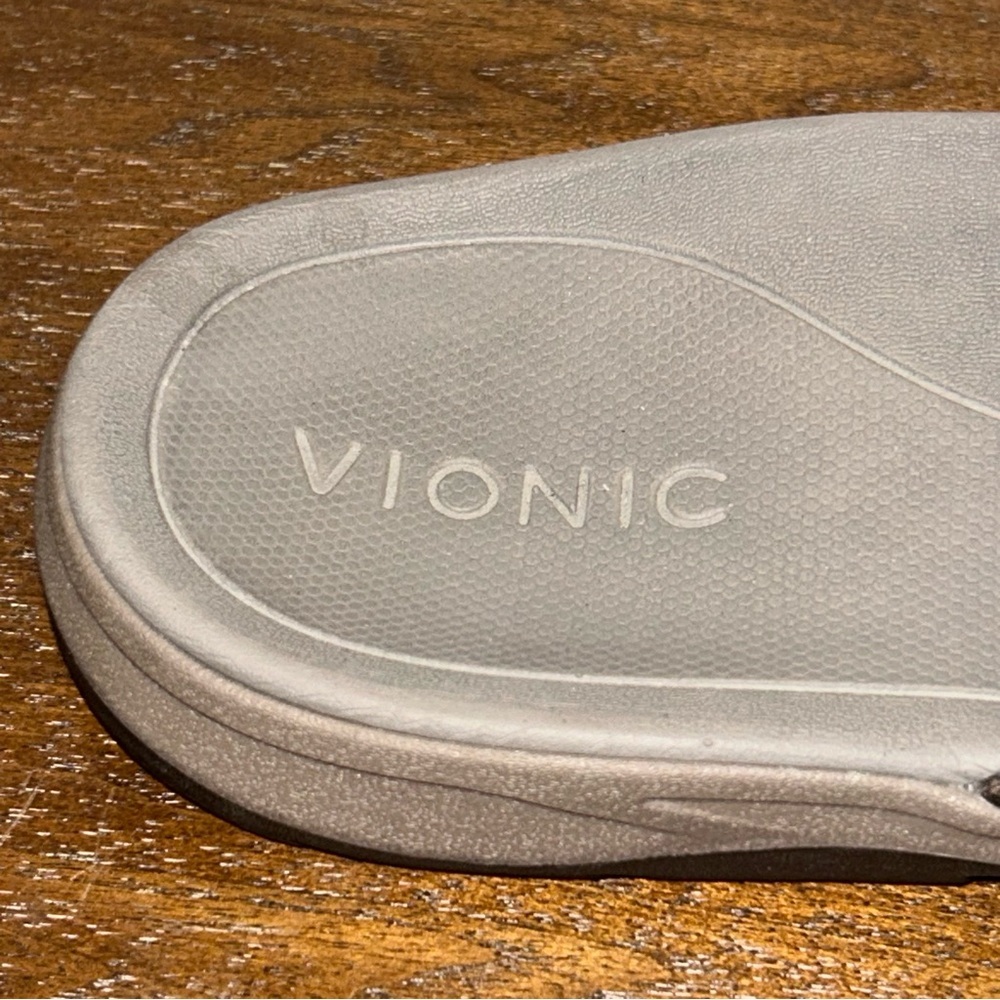 Vionic Brown Slide Sandals - Picture 8 of 10